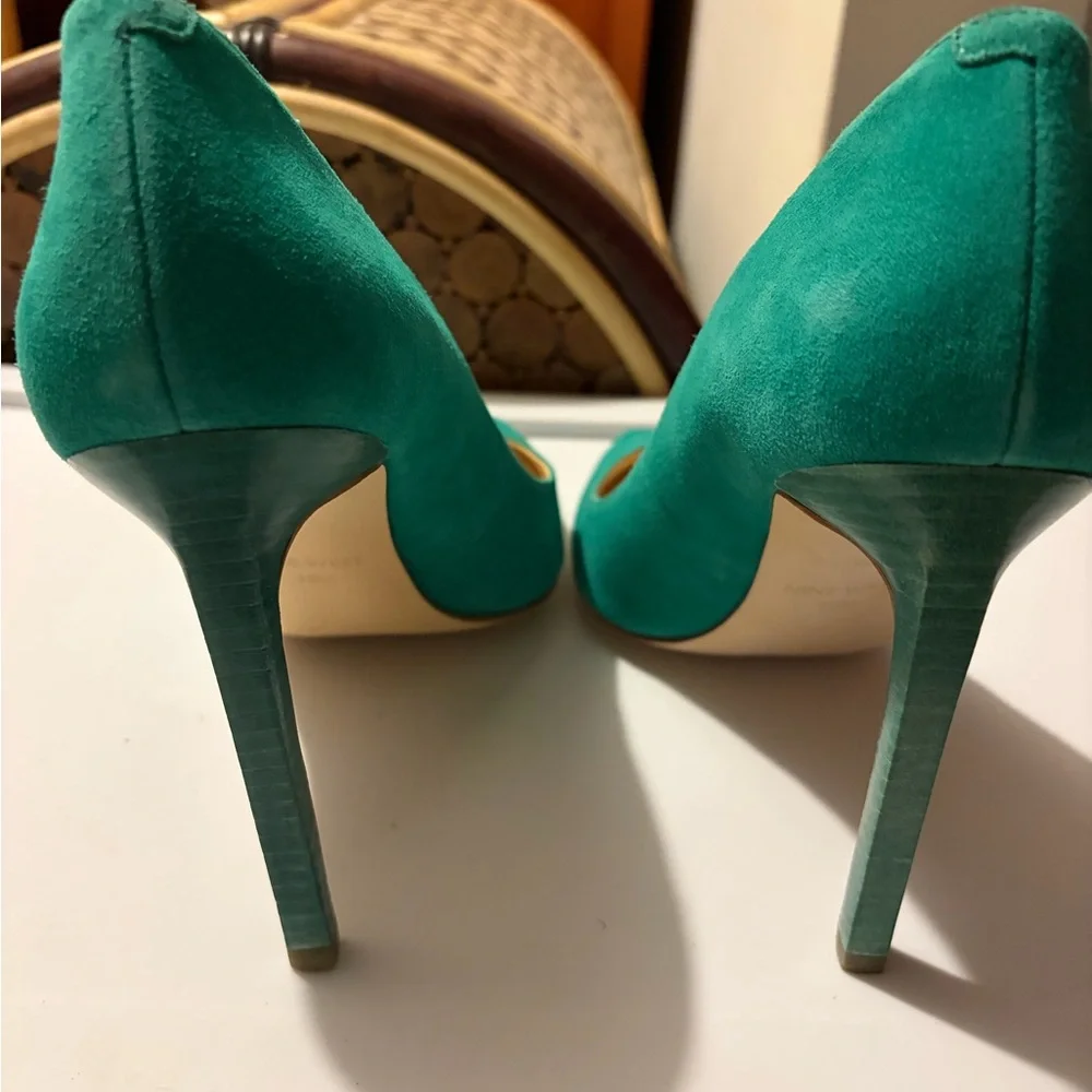 Nine West Teal Heels for Women - Picture 2 of 3